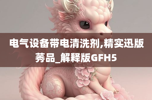 电气设备带电清洗剂,精实迅版莠品_解释版GFH5