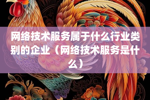 网络技术服务属于什么行业类别的企业（网络技术服务是什么）