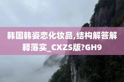 韩国韩姿恋化妆品,结构解答解释落实_CXZS版?GH9