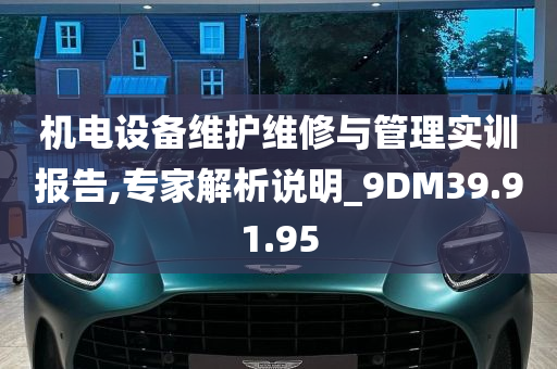 机电设备维护维修与管理实训报告,专家解析说明_9DM39.91.95