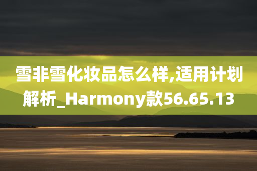 雪非雪化妆品怎么样,适用计划解析_Harmony款56.65.13