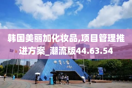 韩国美丽加化妆品,项目管理推进方案_潮流版44.63.54