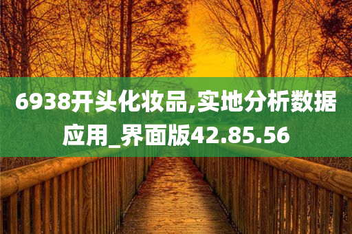 6938开头化妆品,实地分析数据应用_界面版42.85.56