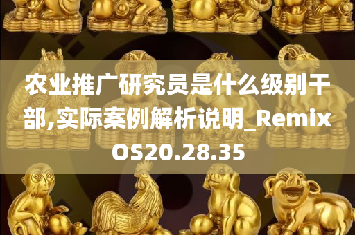 农业推广研究员是什么级别干部,实际案例解析说明_RemixOS20.28.35