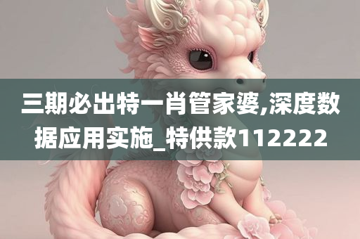 三期必出特一肖管家婆,深度数据应用实施_特供款112222