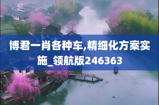 博君一肖各种车,精细化方案实施_领航版246363