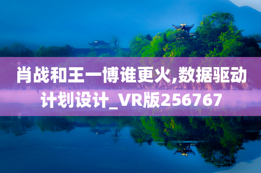 肖战和王一博谁更火,数据驱动计划设计_VR版256767