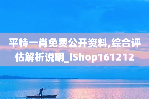 平特一肖免费公开资料,综合评估解析说明_iShop161212