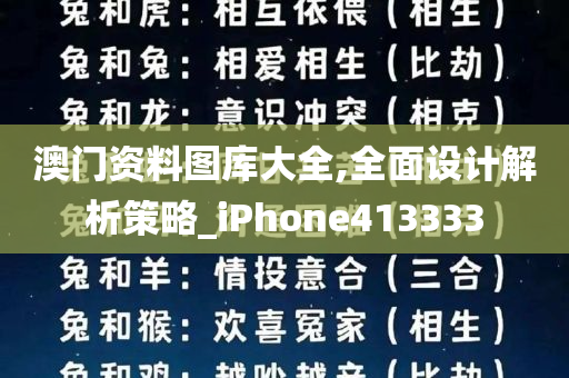 澳门资料图库大全,全面设计解析策略_iPhone413333