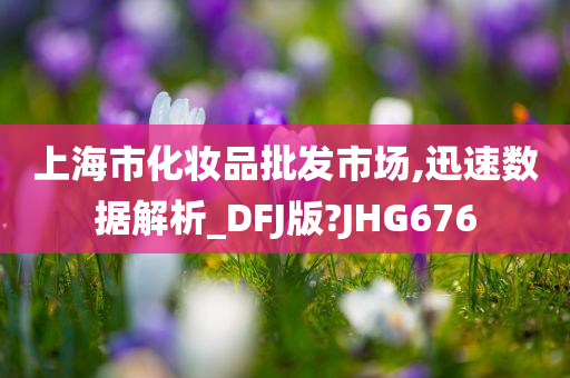 上海市化妆品批发市场,迅速数据解析_DFJ版?JHG676