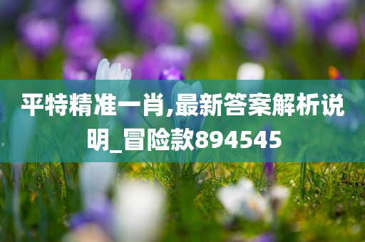 平特精准一肖,最新答案解析说明_冒险款894545