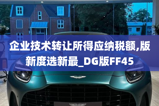 企业技术转让所得应纳税额,版新度选新最_DG版FF45