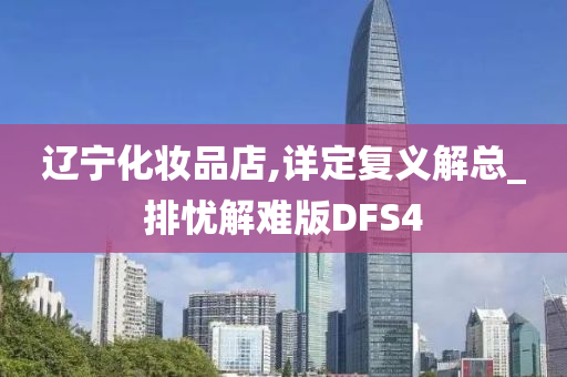 辽宁化妆品店,详定复义解总_排忧解难版DFS4