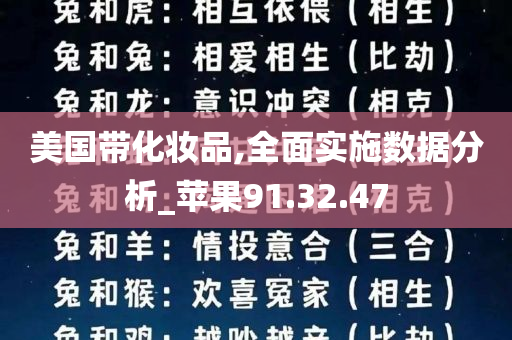 美国带化妆品,全面实施数据分析_苹果91.32.47