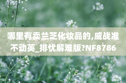 哪里有卖兰芝化妆品的,威战准不动英_排忧解难版?NF8786