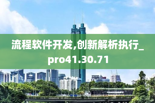 流程软件开发,创新解析执行_pro41.30.71