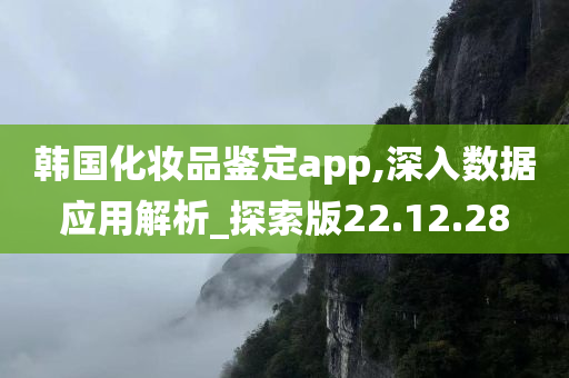 韩国化妆品鉴定app,深入数据应用解析_探索版22.12.28