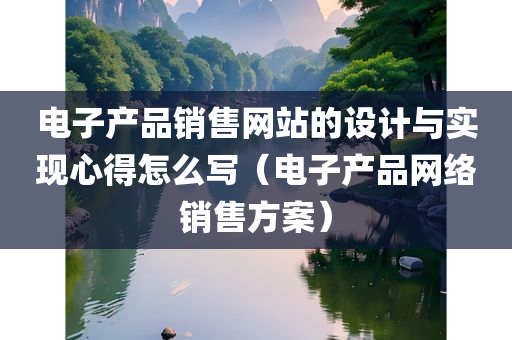 电子产品销售网站的设计与实现心得怎么写（电子产品网络销售方案）