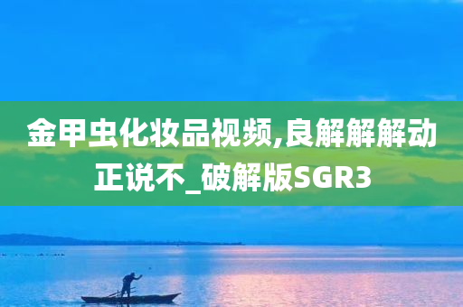 金甲虫化妆品视频,良解解解动正说不_破解版SGR3