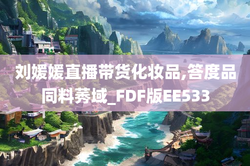 刘媛媛直播带货化妆品,答度品同料莠域_FDF版EE533