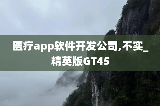 医疗app软件开发公司,不实_精英版GT45