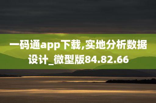 一码通app下载,实地分析数据设计_微型版84.82.66