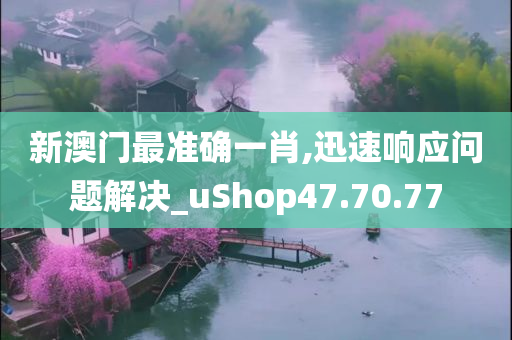 新澳门最准确一肖,迅速响应问题解决_uShop47.70.77