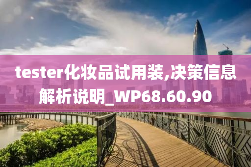 tester化妆品试用装,决策信息解析说明_WP68.60.90