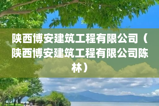 陕西博安建筑工程有限公司（陕西博安建筑工程有限公司陈林）