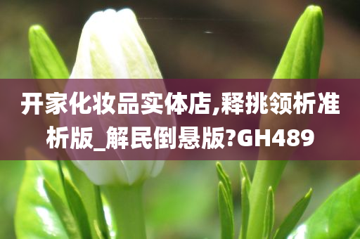 开家化妆品实体店,释挑领析准析版_解民倒悬版?GH489