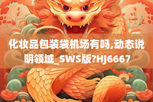 化妆品包装袋机场有吗,动态说明领域_SWS版?HJ6667