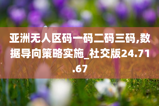 亚洲无人区码一码二码三码,数据导向策略实施_社交版24.71.67