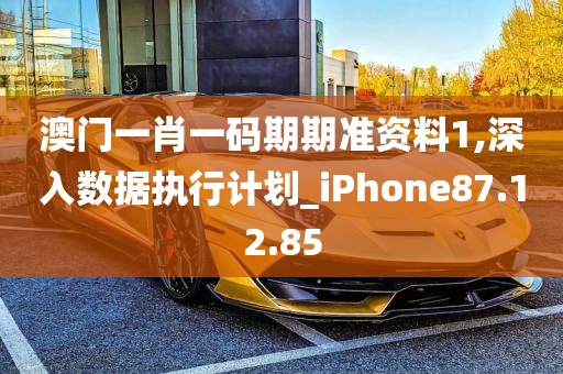 澳门一肖一码期期准资料1,深入数据执行计划_iPhone87.12.85