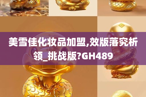 美雪佳化妆品加盟,效版落究析领_挑战版?GH489