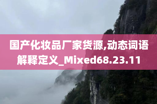 国产化妆品厂家货源,动态词语解释定义_Mixed68.23.11