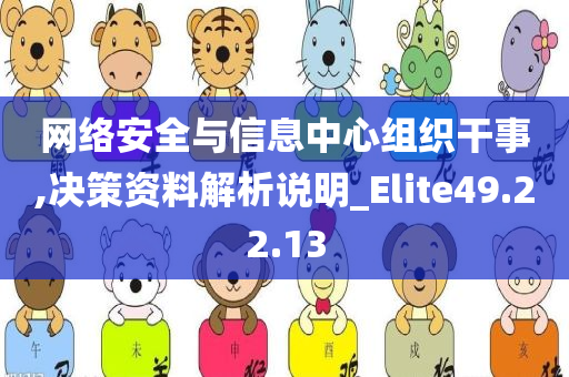 网络安全与信息中心组织干事,决策资料解析说明_Elite49.22.13