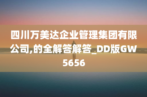 四川万美达企业管理集团有限公司,的全解答解答_DD版GW5656