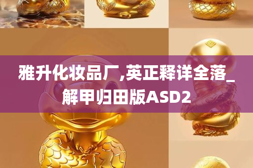 雅升化妆品厂,英正释详全落_解甲归田版ASD2