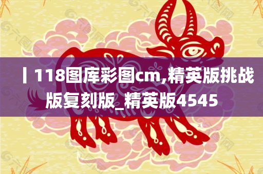 丨118图库彩图cm,精英版挑战版复刻版_精英版4545