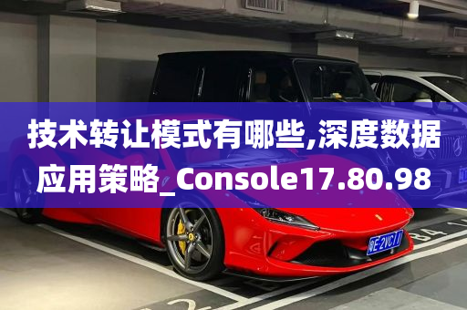 技术转让模式有哪些,深度数据应用策略_Console17.80.98