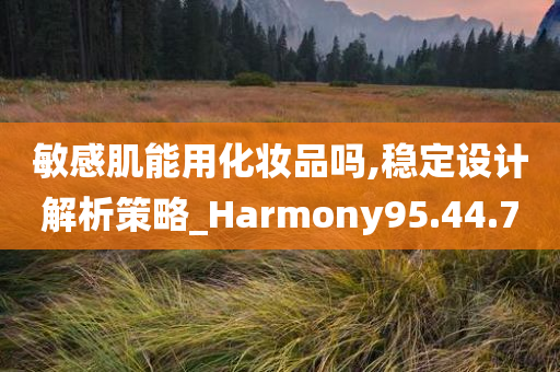 敏感肌能用化妆品吗,稳定设计解析策略_Harmony95.44.70