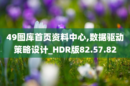 49图库首页资料中心,数据驱动策略设计_HDR版82.57.82