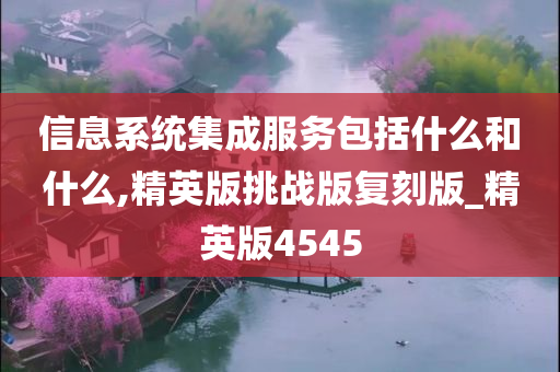 信息系统集成服务包括什么和什么,精英版挑战版复刻版_精英版4545