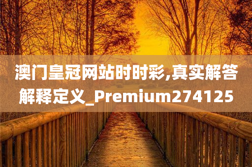 澳门皇冠网站时时彩,真实解答解释定义_Premium274125