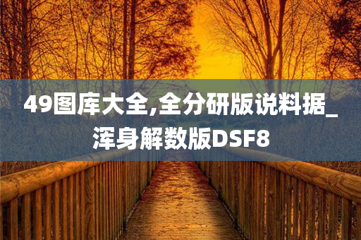 49图库大全,全分研版说料据_浑身解数版DSF8