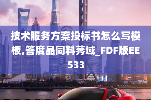 技术服务方案投标书怎么写模板,答度品同料莠域_FDF版EE533