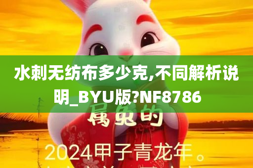 水刺无纺布多少克,不同解析说明_BYU版?NF8786