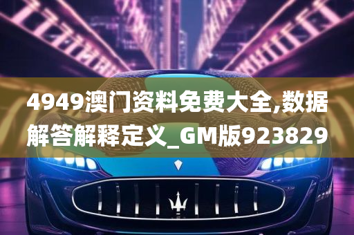 4949澳门资料免费大全,数据解答解释定义_GM版923829