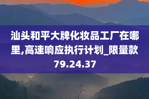 汕头和平大牌化妆品工厂在哪里,高速响应执行计划_限量款79.24.37