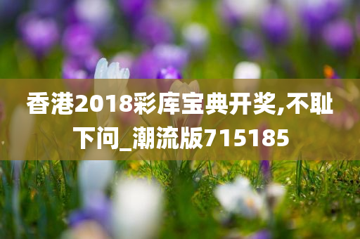 香港2018彩库宝典开奖,不耻下问_潮流版715185